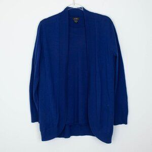 Lord & Taylor Womens Extra Fine Merino Wool Cardigan Sweater Set Size L Blue